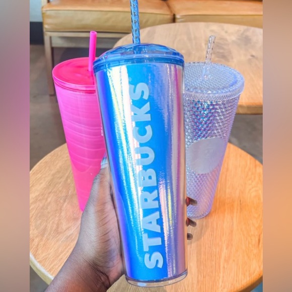 Starbucks Chromatic Iridescent Dome Tumbler Cold Cup 24oz Summer 2023 Release - Picture 7 of 16